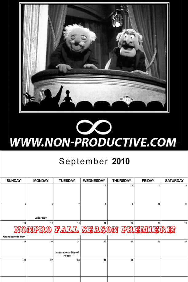 September 2010 Demotivational Calendar