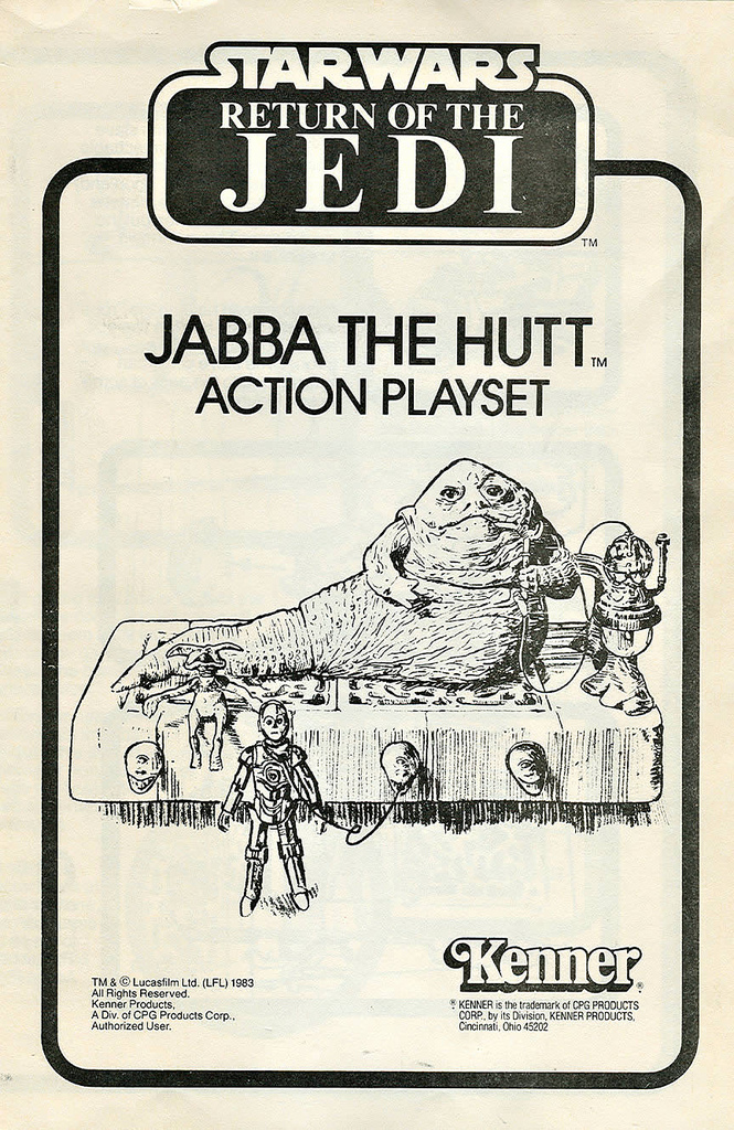 Jabba the Hutt Action Playset – Instructions