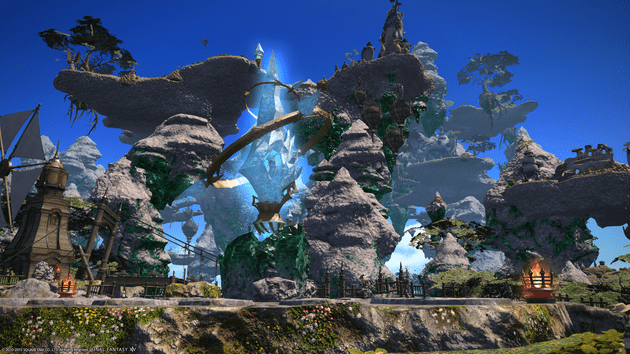 The Sea of Clouds is one of the many beautiful looking locations you travel to in Heavensward.
