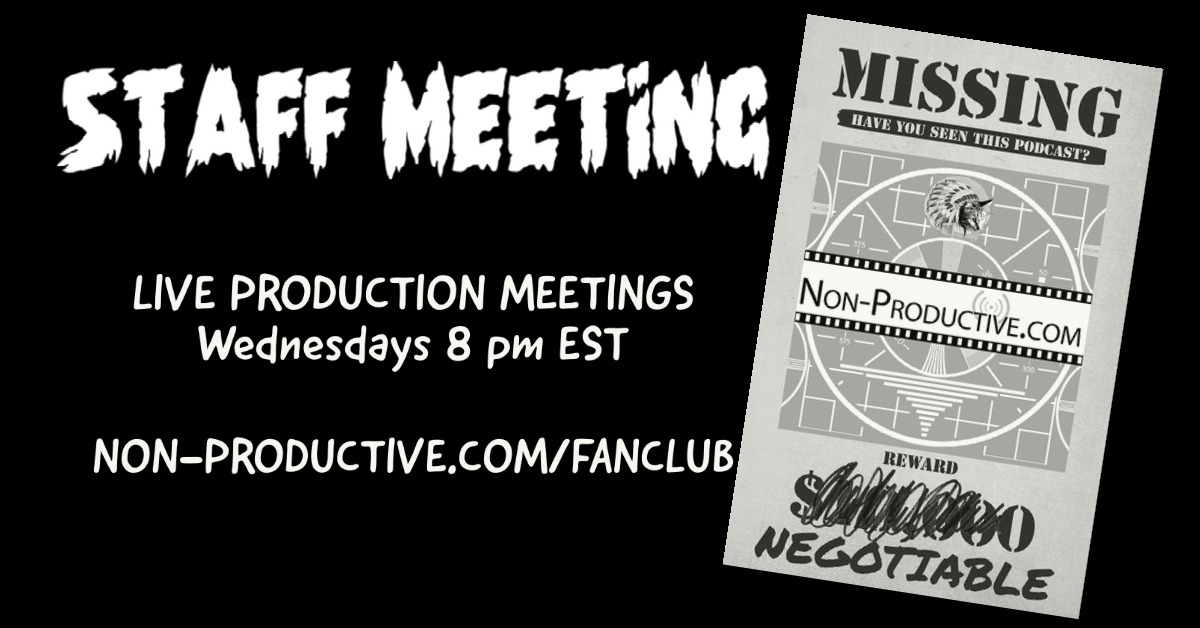 Staff Meeting Announcement: Wednesdays at 8 pm EST