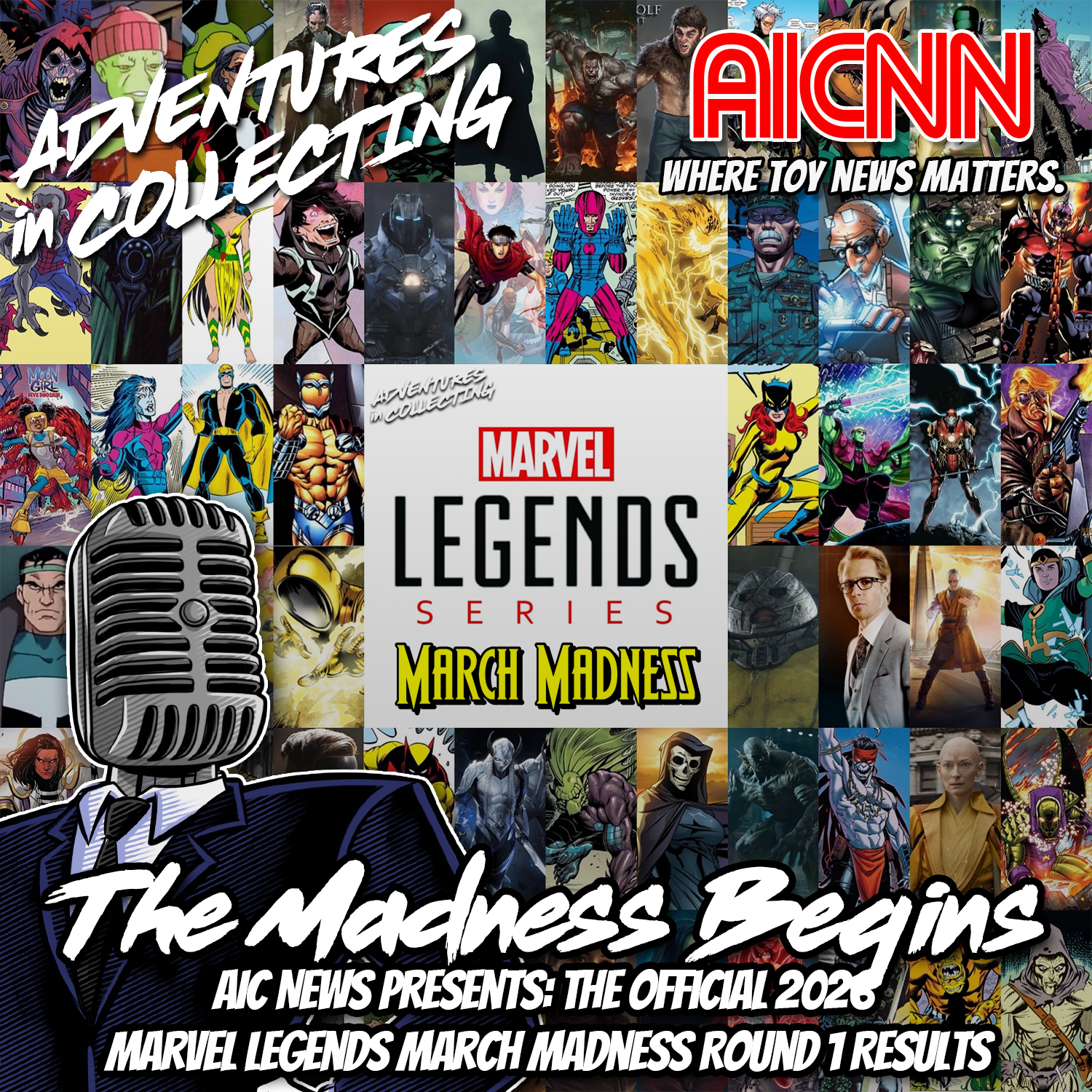 AIC NEWS: 2026 Marvel Legends March Madness Round 1 Results Are In!!! – Adventures in Collecting
